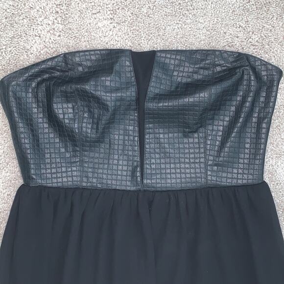 Ya Los Angeles Black Strapless Mini Dress Sz L - Picture 3 of 10